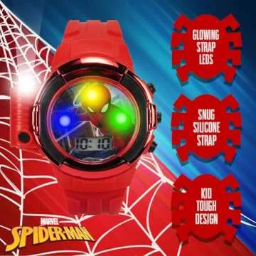 Spiderman Digital Kids Watch with Flashlight | Durable & Fun