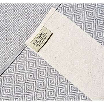 Sultana Luxury Linens - Turkish Hand Towels Set of 4 | 100% Turkish Cotton | Decorative Kitchen and Bathroom Hand Towel for Tea, Face, Hair, Dish, Spa, and Bath |19 x 39 Inches