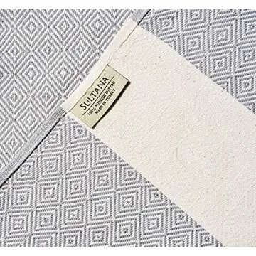 Sultana Luxury Linens - Turkish Hand Towels Set of 4 | 100% Turkish Cotton | Decorative Kitchen and Bathroom Hand Towel for Tea, Face, Hair, Dish, Spa, and Bath |19 x 39 Inches