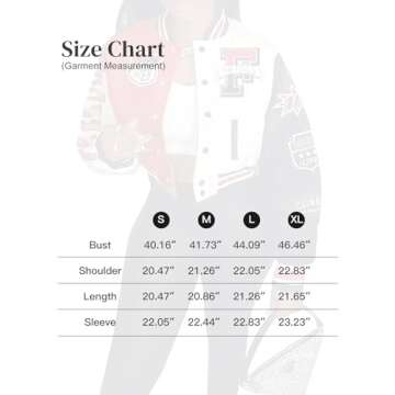 Flygo Women's Cropped Varsity Jacket Stylish Streetwear