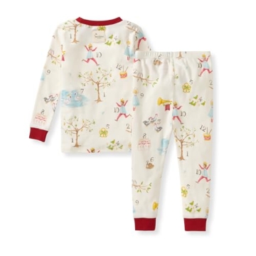 Burt's Bees Baby Girls Pajamas, Organic Cotton 2-Piece Sleep Set, 12 Months to 12 Years