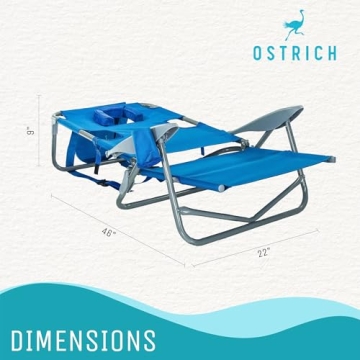 Ostrich Backpack Beach Chair - Comfortable & Adjustable