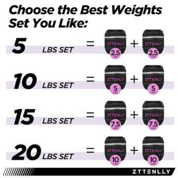 ZTTENLLY Adjustable Ankle Weights for All Ages