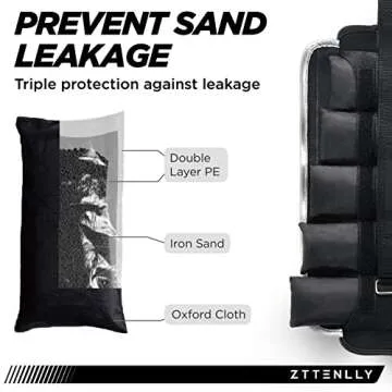 ZTTENLLY Adjustable Ankle Weights for All Ages