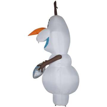 Giant 11ft Gemmy Inflatable Olaf with Snowflake