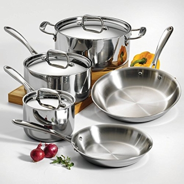 Tramontina Stainless Steel Tri-Ply Cookware Set - 8 Pieces