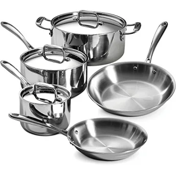 Tramontina Stainless Steel Tri-Ply Cookware Set - 8 Pieces