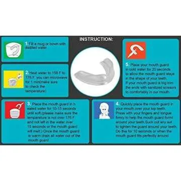 AIWAYING Sport Mouth Guards Teeth Armor Professional - 4 Pack - Safe Clear Color - No Color Additive - Athletic Teeth Mouth Guards - Fit Any Mouth Size (12 Years or Older) - Custom Fit