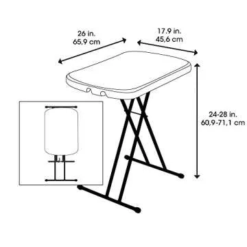 Lifetime 80251 Adjustable Folding Table for All Ages