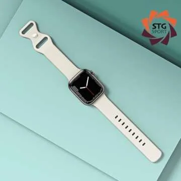 STG Sport Silicone Band for Apple Watch - Adjustable Fit and Multiple Sizes