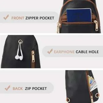 BOSTANTEN Stylish Sling Bag for Women, Travel Ready