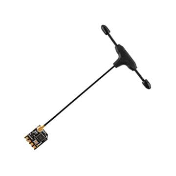 RadioMaster RP1 ELRS FPV Receiver - 2.4ghz ExpressLRS Nano Receiver Drone RX Module with 65mm UFL T Antenna for FPV Drone Tiny Whoop Fixed-Wing RC Plane by Speedybee