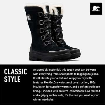 Sorel Tivoli IV Tall Waterproof Women's Boots - Black - Size 8