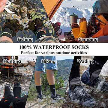 RANDY SUN Waterproof Socks for Outdoor Adventures