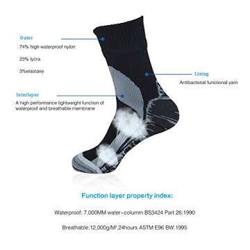 RANDY SUN Waterproof Socks for Outdoor Adventures