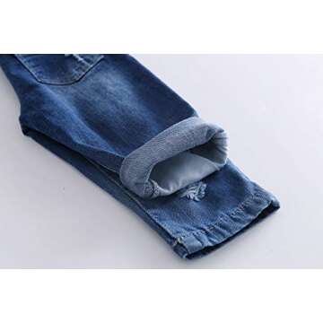 KIDSCOOL SPACE Ripped Denim Overalls for Toddlers