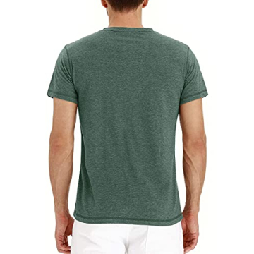 NITAGUT Men's Stylish Short Sleeve Henley T-Shirts