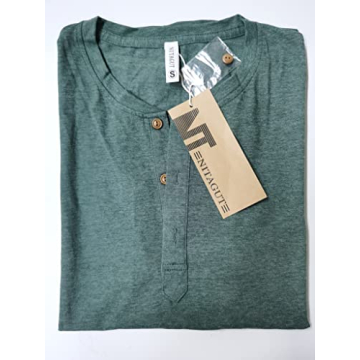 NITAGUT Men's Stylish Short Sleeve Henley T-Shirts