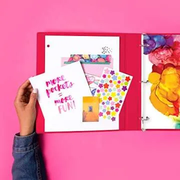 Avery + Amy Tangerine Designer Binder, Cute & Sturdy Binder