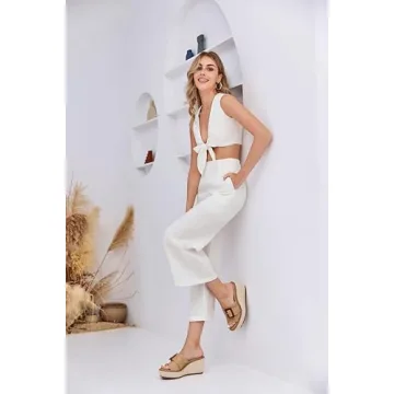 Coutgo Women's Wedge Sandals Open Toe Platform Espadrille Heels Buckle Slip On Casual Summer Slide Shoes, Khaki, Size 5.5