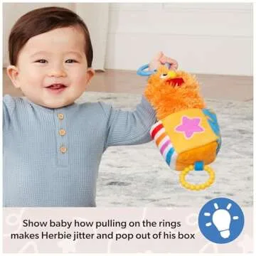 Ms. Rachel Herbie Sensory Take-Along Toy for Infants