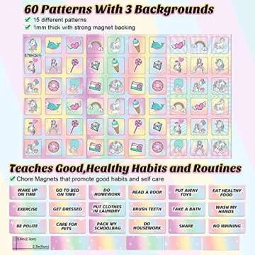 Magnetic Behavior Chore Chart for Kids Easy Clean