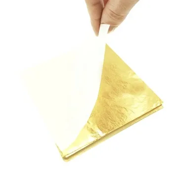 Gigules Gold Leaf Sheets 100 Pcs for Arts and Crafts