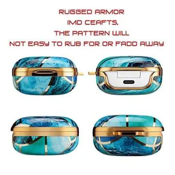 Stylish Wegoodsun Samsung Galaxy Buds Live Case - Marble