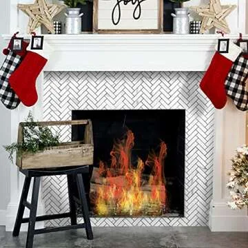 STICKGOO 10 Sheets Herringbone Peel and Stick Backsplash, Stick on Aluminum Composite PVC Kitchen Backsplash, Marble White Mixed Light Grey Look Self Adhesive Wall Tiles