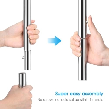 Simple Trending Clothing Garment Rack with Wheels - Extendable