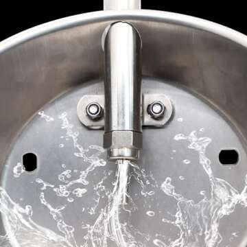 MUDUOBAN Automatic Pig Waterer System Stainless Steel,Automatic Waterer Water Bowl for Pig Hog Farm Animal Drinking Water Trough (Extra Large)
