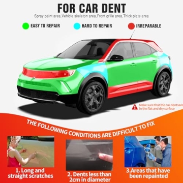 Ynipanda Dent Puller,3pcs Car Dent Puller with Rag,Dent Repair Kit,Puller Dent Suction Cup,Car Dent Puller for Maintenance Workers,Dent Puller for Cars Body,Glass,Screen,Objects Moving