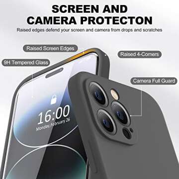 BossKiss Compatible with iPhone 14 Pro Max Case 6.7 inch, Premium Liquid Silicone Case [Velvety Touc...