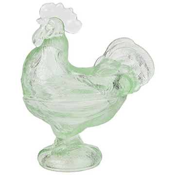 Trenton Gifts Glass Rooster Dish