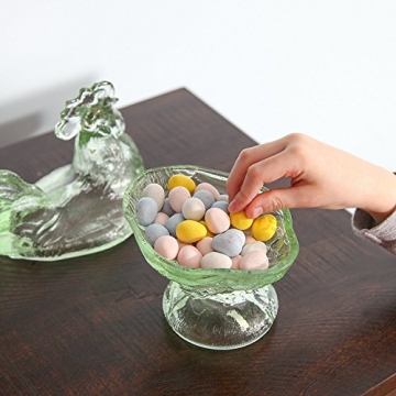 Trenton Gifts Glass Rooster Dish for Unique Home Decor