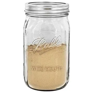 Ball Wide Mouth Quart Jar 12 Pack for Canning and Storage