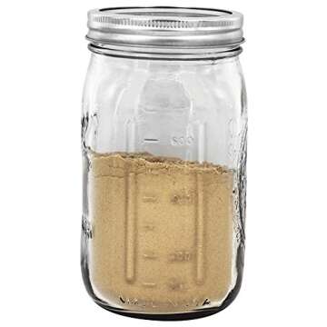 Ball Wide Mouth Quart Jar Set of 12, 32 Ounce (Pack of 1), Clear