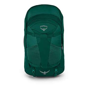 Osprey Fairview 55 Travel Backpack, Rainforest Green, Small/Medium