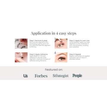 Flutterhabit The Flirt Bold Volume Lashes, DIY Lash Extensions, Fluffy Lash Clusters for Women, Salon Quality At Home Eyelashes Extension Kit, Natural False Lashes, 6 Lash Sets, No Lash Glue Included