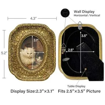 CISOO Vintage Small Oval Picture Frame for Any Occasion
