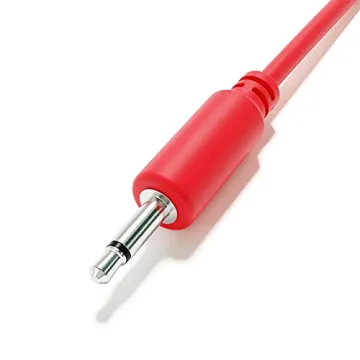 ExcelValley Red 5-Pack Mono Modular Patch Cables