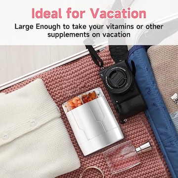 Zoksi Vitamin Organizer with 7 Compartments for Easy Storage