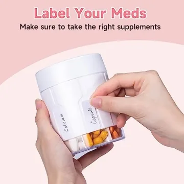 Zoksi Vitamin Organizer with 7 Compartments for Easy Storage