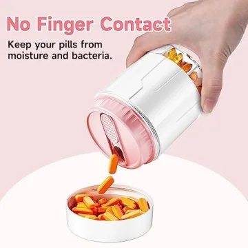 Zoksi Vitamin Organizer with 7 Compartments for Easy Storage