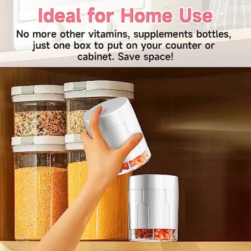 Zoksi Vitamin Organizer with 7 Compartments for Easy Storage