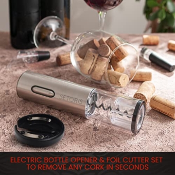 Premium Electric Wine Opener by SETORIS for Effortless Enjoyment