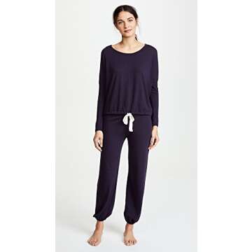 Eberjey Heather Cotton Blend Cropped Pant