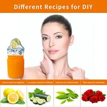 Ice Face Roller,cube Ice Roller for Face, Eyes and Neck Naturally tone and tighten skin,Massage Ice roller for face and eye puffiness relief,Facial Beauty Ice Roller, Ice Mold for Face Beauty Gift for