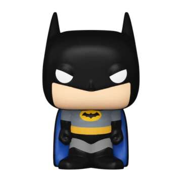 Funko Bitty POP! DC - Batman, 4-Pack - Batman, Robin, Scarecrow and A Surprise Mystery Mini Figure - 0.9 Inch (2.2 Cm) - DC Comics Collectable - Stackable Display Shelf Included - Gift Idea