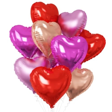 10PCS Durable Heart Balloons for Every Celebration